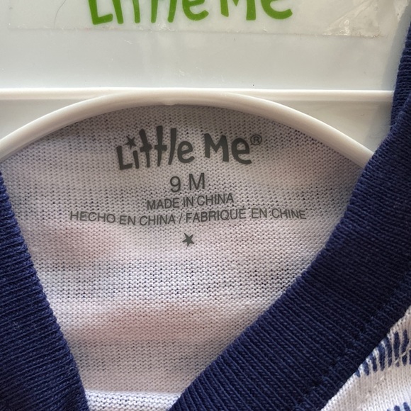 Little Me, 2 piece overall and tee set size 9 mos. NWT! - Picture 3 of 16